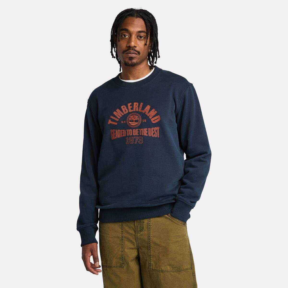 Timberland添柏岚男装户外舒适棉质毛圈内里休闲套头卫衣A6977