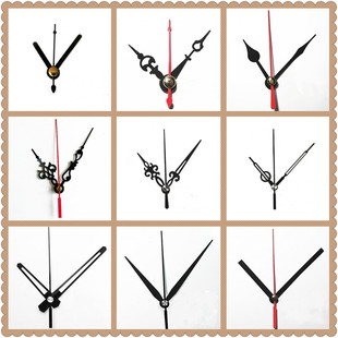黑色表针十字绣DIY金属钟针时钟指针石英钟挂钟表针手工秒针配件