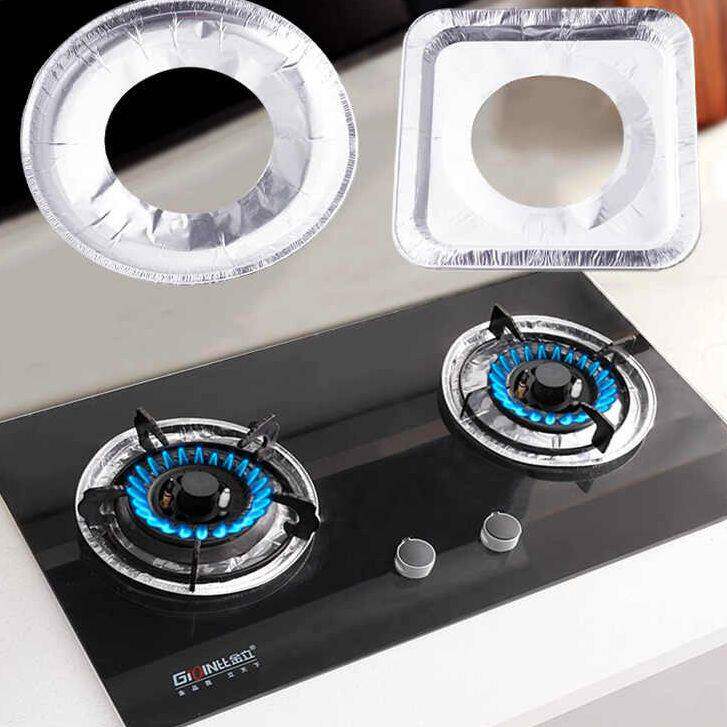 燃气灶锡纸防油垫煤气灶防油贴纸灶台垫圈炉灶垫圆形煤气加厚炉具
