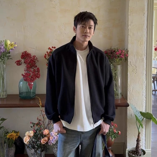 秋冬季 复古立领双拉链boxy卫衣开衫 宽松休闲夹克外套 美式 2025新款