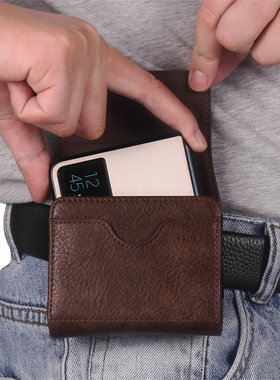 适用华为PX折叠屏腰包PuraX翻盖皮套puraX典藏版穿皮带腰挂包pura