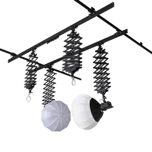 摄影棚吊顶天花路轨摄影灯灯架恒力铰链吊臂三基色伸缩仪直播间摄影棚闪光灯柔光箱顶灯吊架演播室聚光灯支架