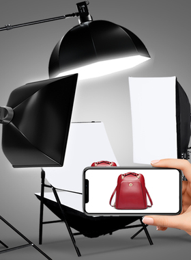 2024款 直播摄影专业补光灯美食常亮拍照灯主播直播间专用led球形柔光箱室内视频拍摄灯光珠宝顶灯影棚打光灯