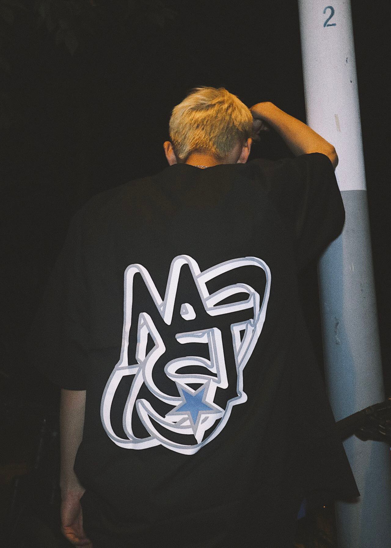 蜜丘琳MTS立体发泡工艺 美式街头街舞滑板说唱嘻哈宽松短袖棒球衫