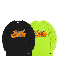 TEE 街头宽松嘻哈街舞说唱小领口长袖 蜜丘琳METRUST国潮长袖 美式