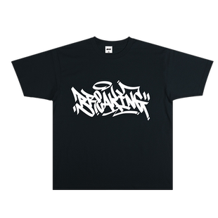 蜜丘琳BREAKING涂鸦BBOY儿童小领口短袖 街舞嘻哈少儿重磅短袖