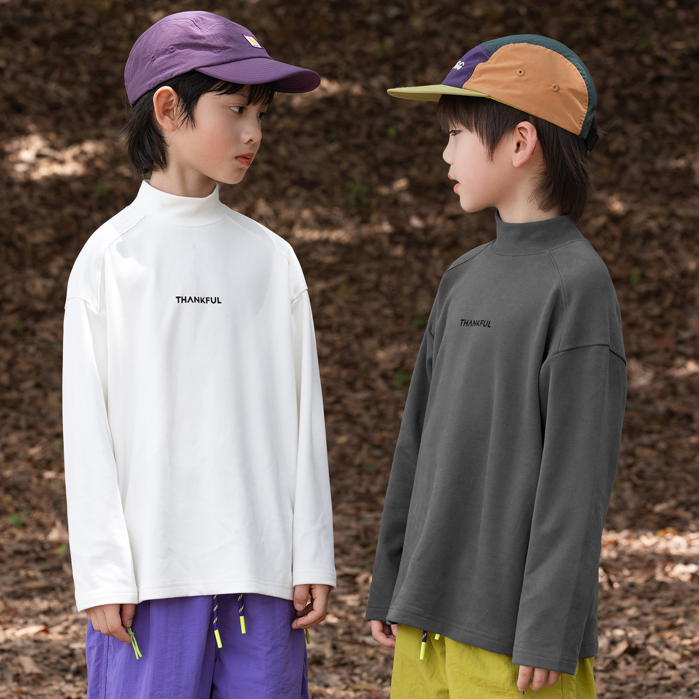 男童冬装长袖保暖T恤2025新款潮