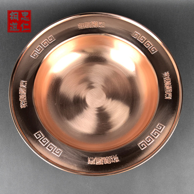 纯手工紫铜火锅家用铜锅电磁炉燃气通用鸳鸯锅老北京羊蝎子厚铜盆