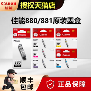 原装佳能PGI-880PGBK打印机墨盒CLI-881BK TS8280 TS9580 6280 6380 TS8380 TS9180 TS8180 TS6180 TR8580