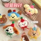 10个可爱公仔胸针饰品少女创意毛绒装 饰别针卡通玩偶钥匙扣包挂件