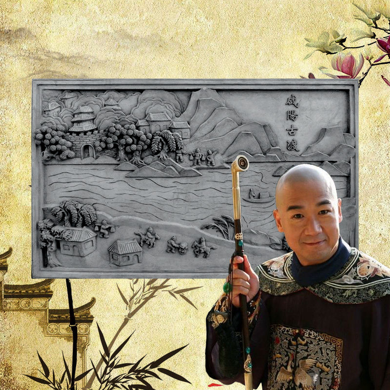 关中八景古建砖雕曲江流饮影壁太白积雪照壁草堂烟雾雁塔晨钟影壁