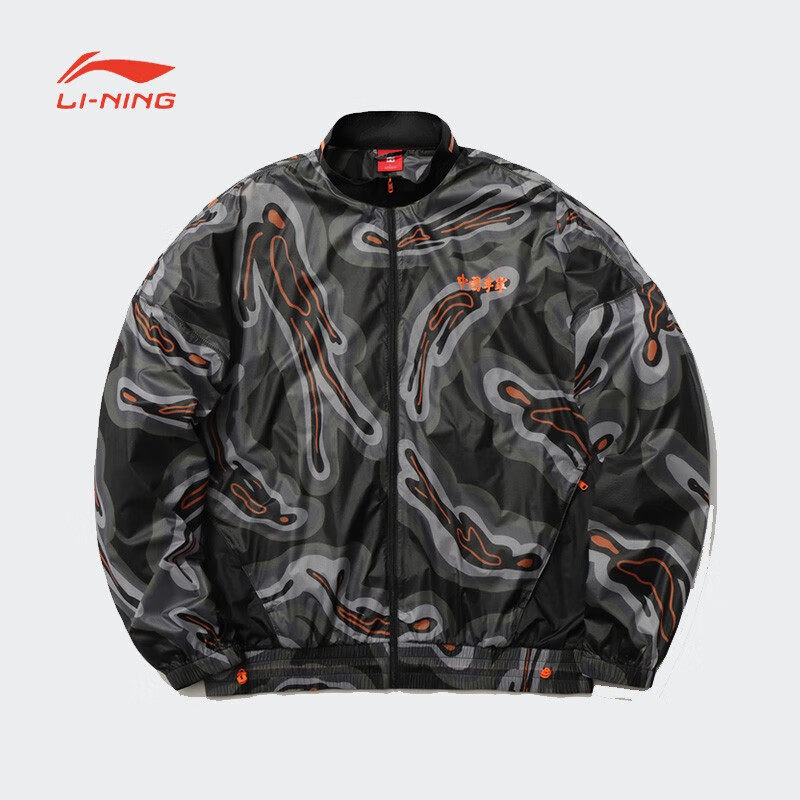LI NING JACKET 남자 2023 가을 새로운 패션 느슨한 캐주얼 지퍼 스포츠 재킷 스포츠웨어 AFDR295