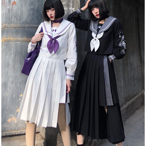 少女水手服素材模板 少女水手服图片下载 小麦优选