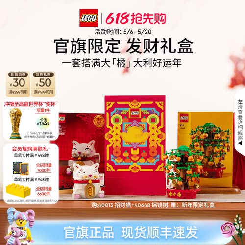 乐高40813发财礼盒积木玩具