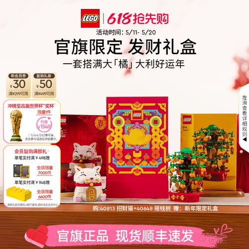 乐高40813发财礼盒积木玩具