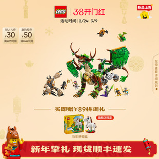 乐高官方旗舰店正品71859幻影忍者生命源龙积木儿童益智玩具礼物