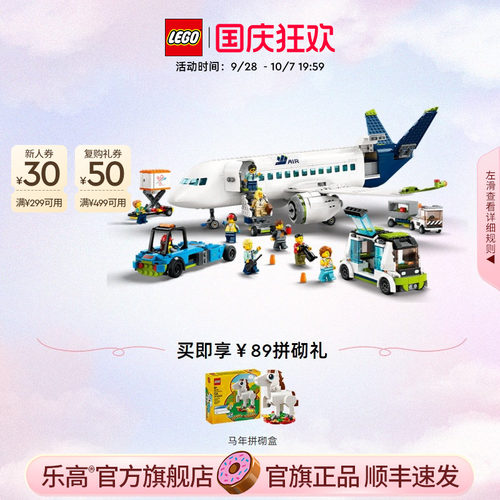 乐高60367客运飞机积木