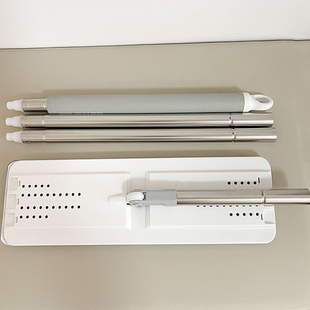 网易严选拖把配件拖把头不锈钢通用拖杆替换拖布适配懒人平板拖把