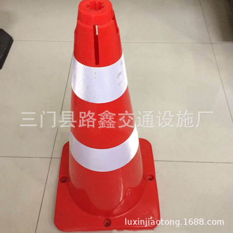厂家供应PVC路锥 75CM塑料反光路障 雪糕筒 交通设施路障隔离锥