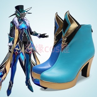 漫展表演鞋cosplay鞋崩坏星穹铁道诡弈砂金cos鞋定制高跟增高大码