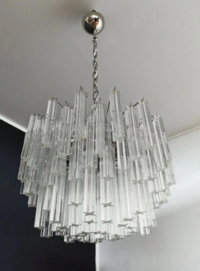 意大利Venini Trilobi水晶吊灯设计师款法式餐客厅复古Murano吊灯