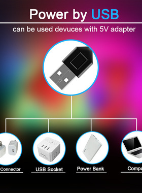 24键遥控50505V灯带USB5V滴胶RGB灯条电视背光灯带TV灯带灯条