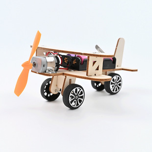 滑翔飞机双翼木制拼接科技小制作创意创客课程器材包科学实验发明