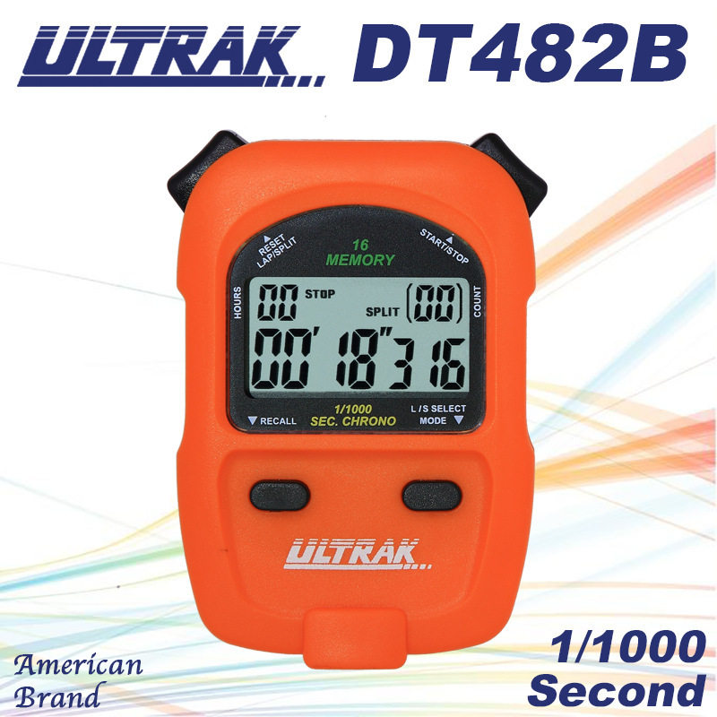 电子秒表DT482B定尔志ULTRAK奥赛克16道2排显示计时器千分一秒
