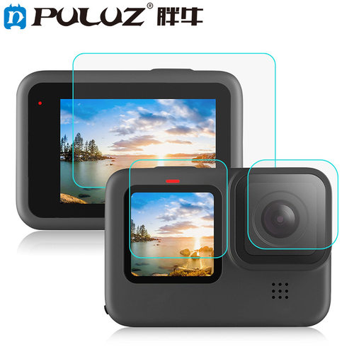 PULUZ胖牛适用于GoProHERO11Black镜头+LCD显示屏钢化膜套装