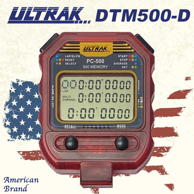 电子秒表DTM500定尔志ULTRAK奥赛克500道3排显示计时器田径训练