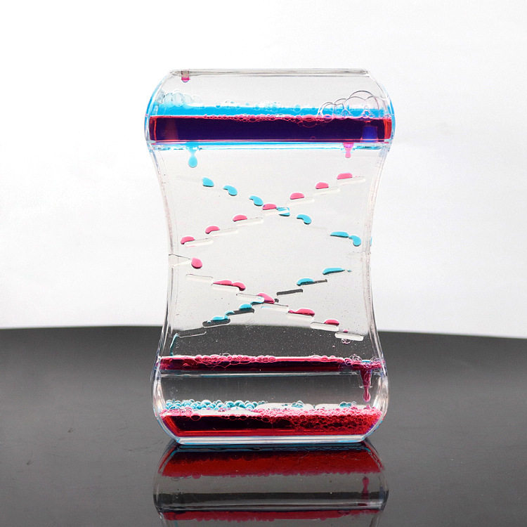 抖音同款油滴玩滴油工艺滑梯滴学生礼品礼品物液体沙漏滑梯油漏