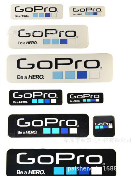 gopro贴纸hero87654贴纸摄像机标志粘纸头盔贴纸配件标