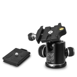 轻装时代Q02A铝合金36MM球形云台快装板360°全景相机三脚架云台