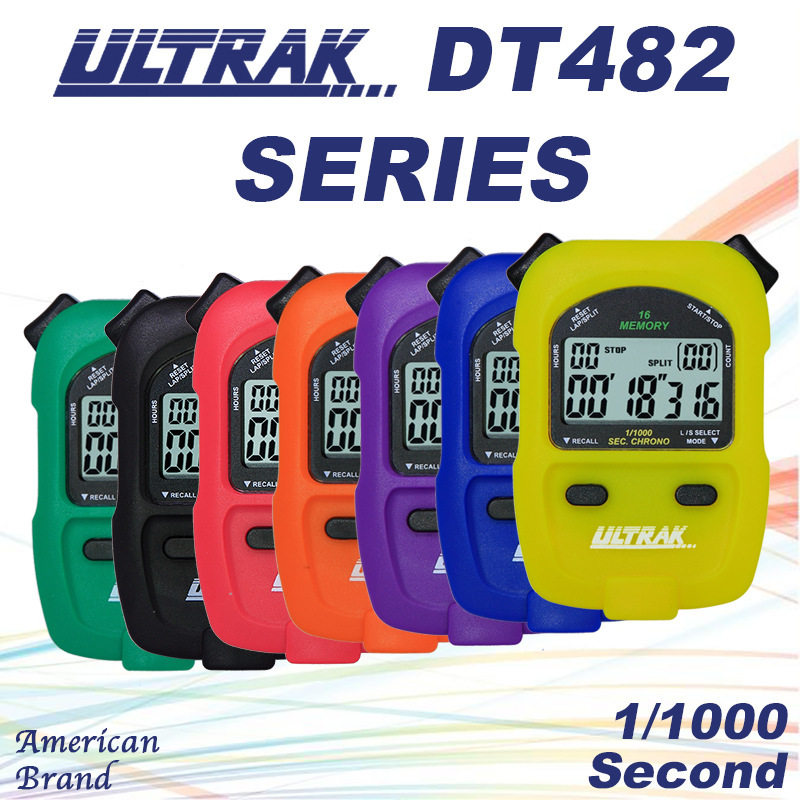 电子秒表DT482定尔志ULTRAK奥赛克16道2排显示计时器千分一秒
