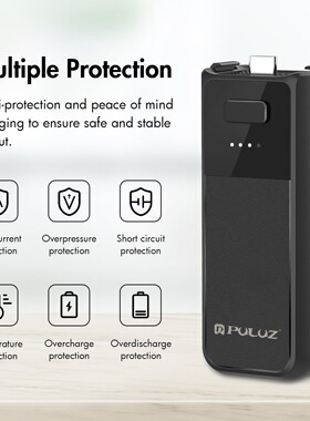 PULUZ胖牛适用DJIPocket3续航手柄运动相机配件云台相机充电宝