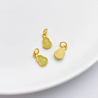 Зеленая нефритовая тыква 8*14 мм