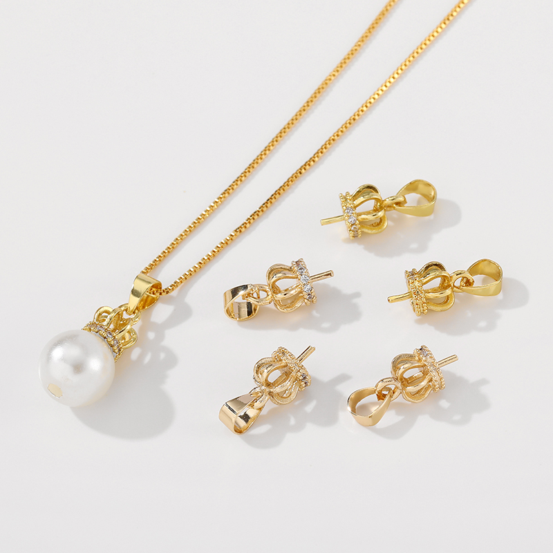 14k包金半圈锆石diy手工制作