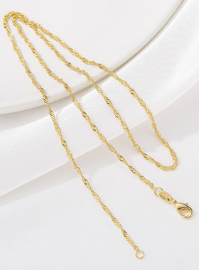 diy水波链包金手工饰品链子