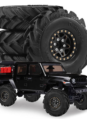 1/18TRX4M SCX24 FMS Ascent-18 1.0英寸轮毂轮胎 黄铜轮毂 D403