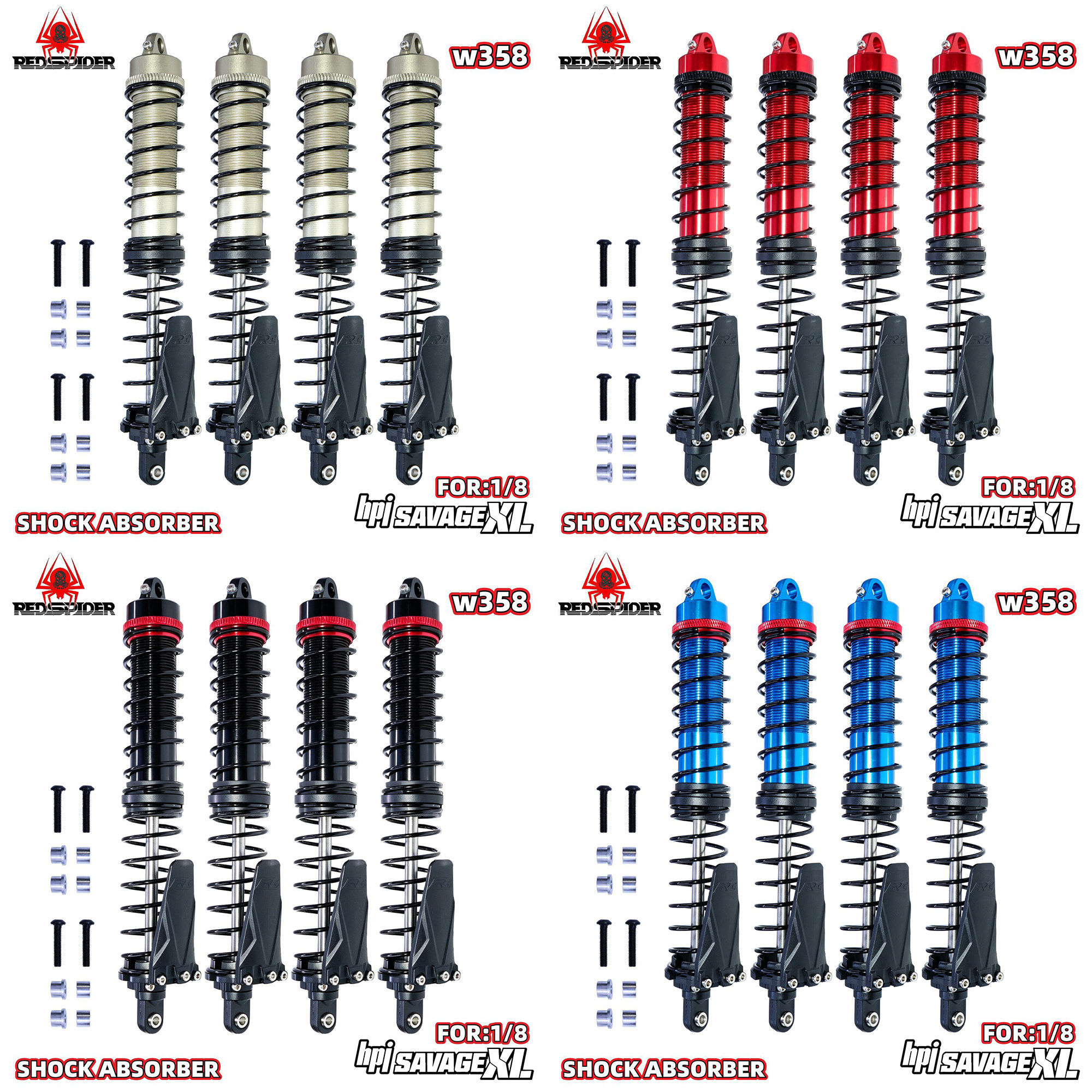 HPI大F1/8通用油压避震器w358