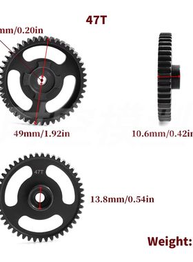 HPI 77127 76937 savage 4.6钢齿轮 HPI76937 SPUR GEAR 47T (1M)