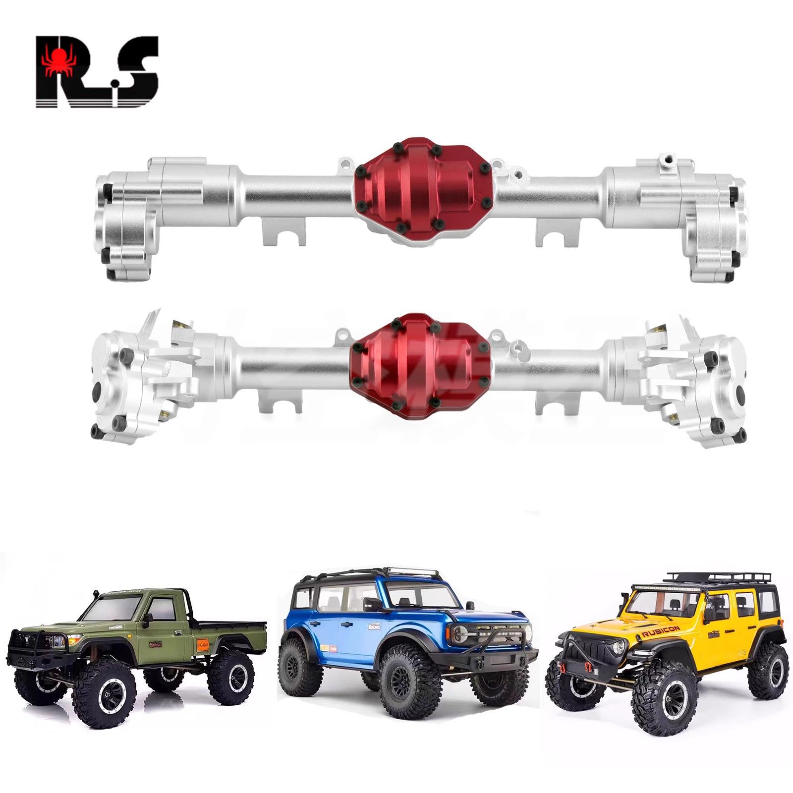RS红蜘蛛1/8易控前后金属桥壳R6