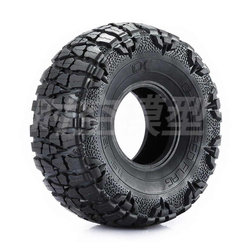 1/10RC模型仿真攀爬车轮胎1.9/2.2寸龙爪胎皮123mm 带内胆 TRX4