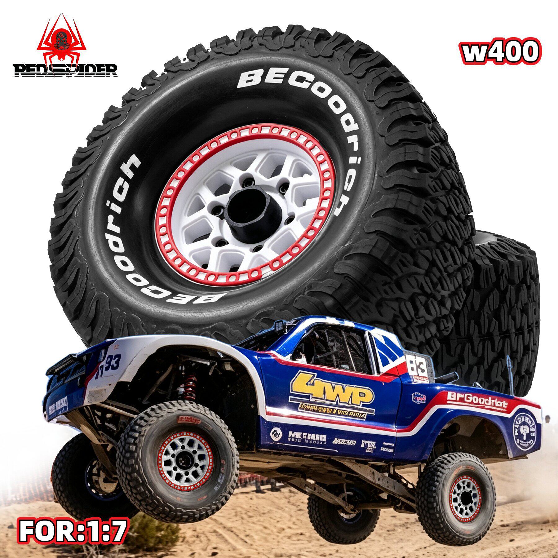 RC1/7沙漠短卡轮胎UDR/W400