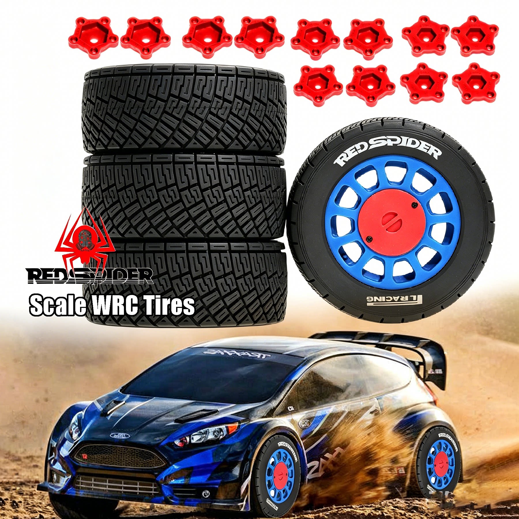 TRAXXAS遥控拉力轮毂胎替换7374T
