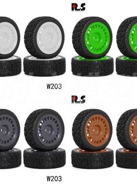 70mm房车1:10拉力轮胎TT01田宫xv02迷宫胎尼龙轮毂94123京商 W203