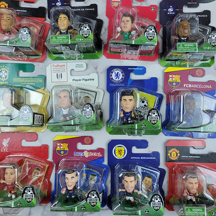 1-101正版Soccerstarz 足球明星公仔人偶摆件多款巴西曼联法国