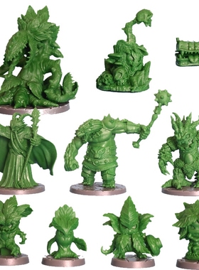 桌游模型 SDE super dungeon explore 超级地城探索 绿色植物动物