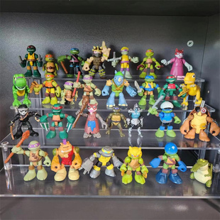 A7散货正版彩星忍者神龟Q版可动人偶施耐德恐龙多款6.5CM左右