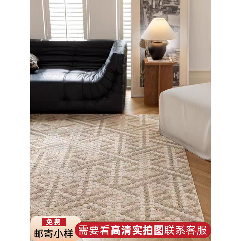 防水防污地毯客厅现代简约轻奢高级感卧室床边沙发家用耐脏易打理